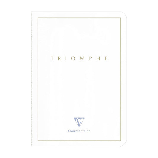 CLAIREFONTAINE Triomphe Gold Notebook A5 48s 90g White Plain