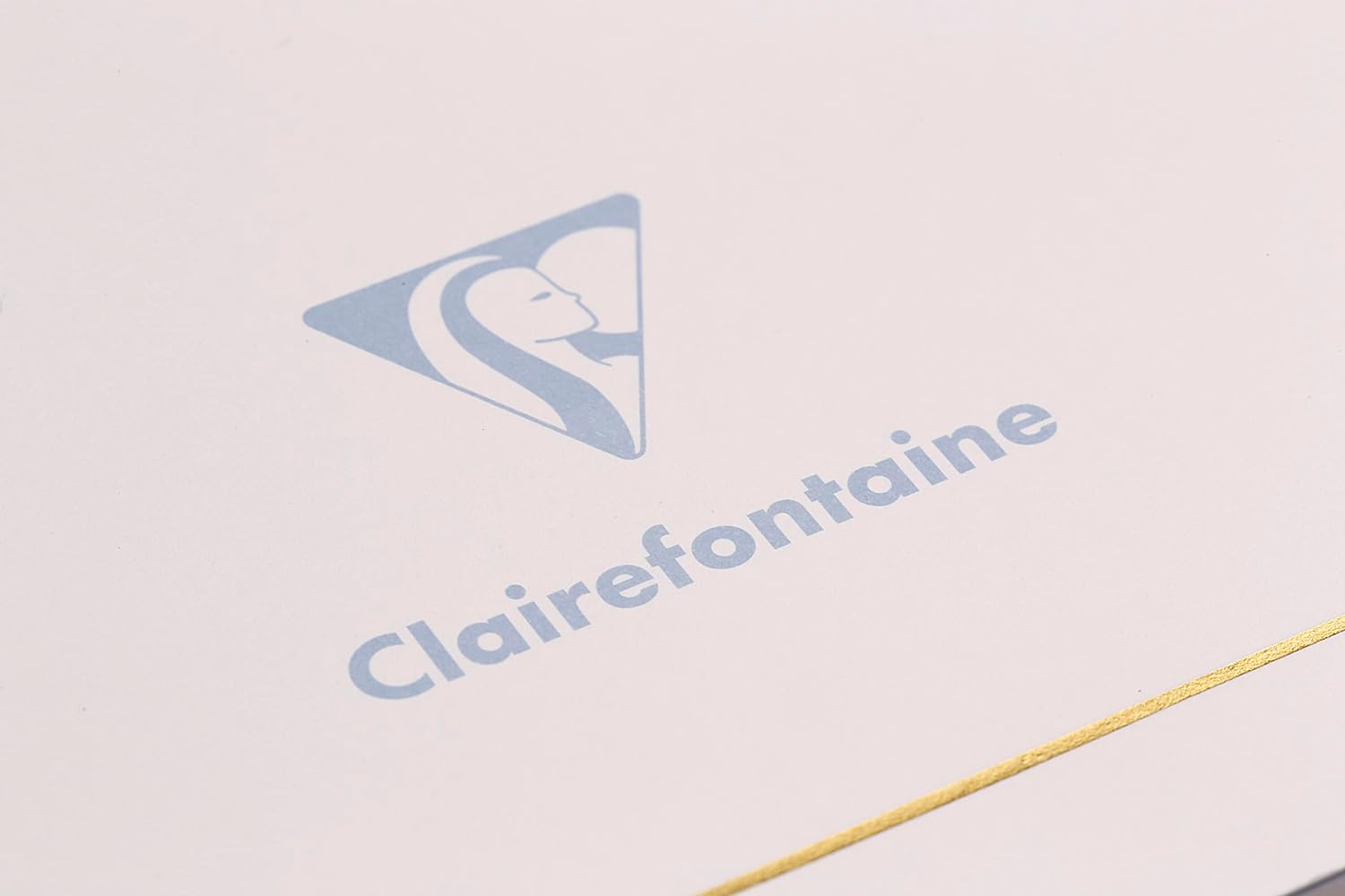 CLAIREFONTAINE Triomphe Gold Notebook A5 48s 90g White Plain