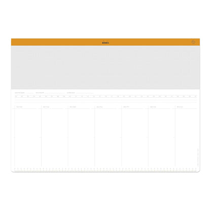 RHODIA Undated Weekly Desk Pad A2 594x142mm 30s