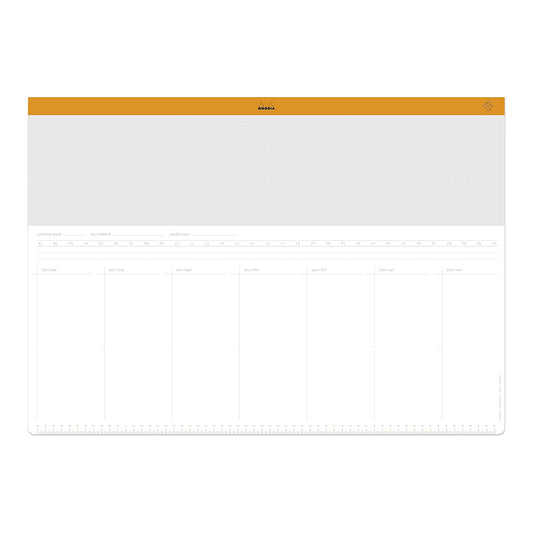 RHODIA Undated Weekly Desk Pad A2 594x142mm 30s