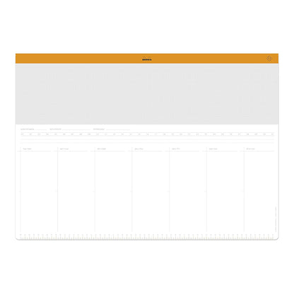 RHODIA Undated Weekly Desk Pad A2 594x142mm 30s