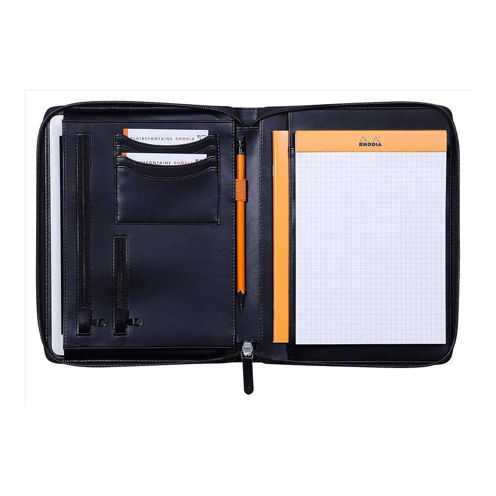 RHODIArama Zippered Portfolio A5 Small Black