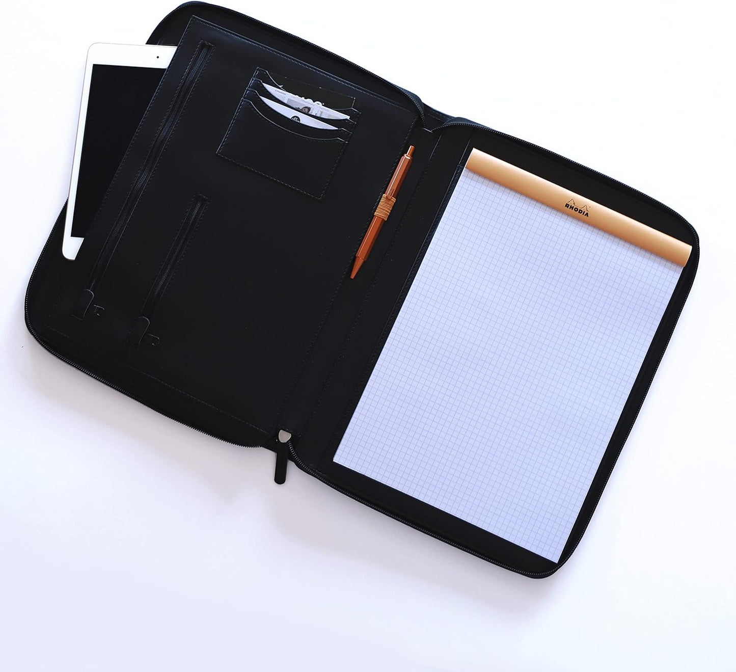 RHODIArama Zippered Portfolio A5 Small Black