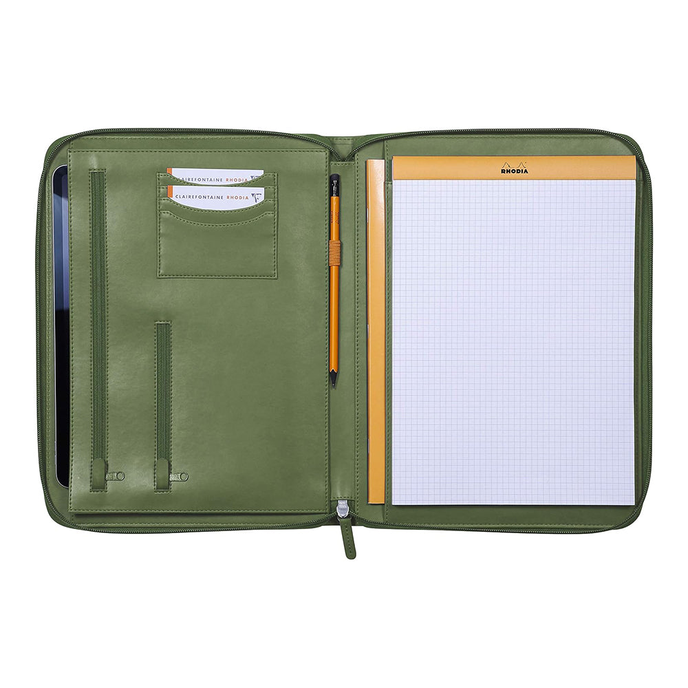 RHODIArama Zippered Portfolio A4 L Sage