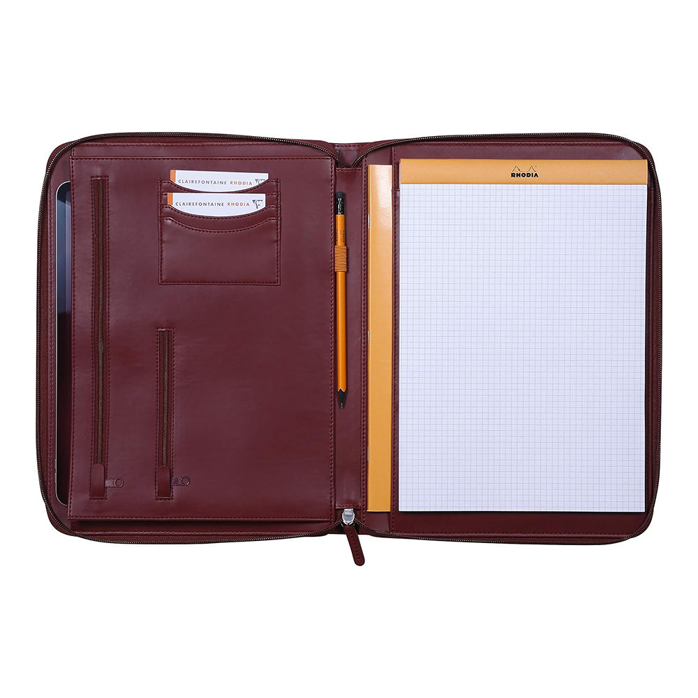 RHODIArama Zippered Portfolio A4 L Burgundy