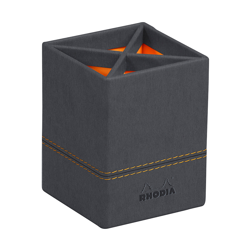 RHODIArama Pencil Holder 8x8x11cm Titanium