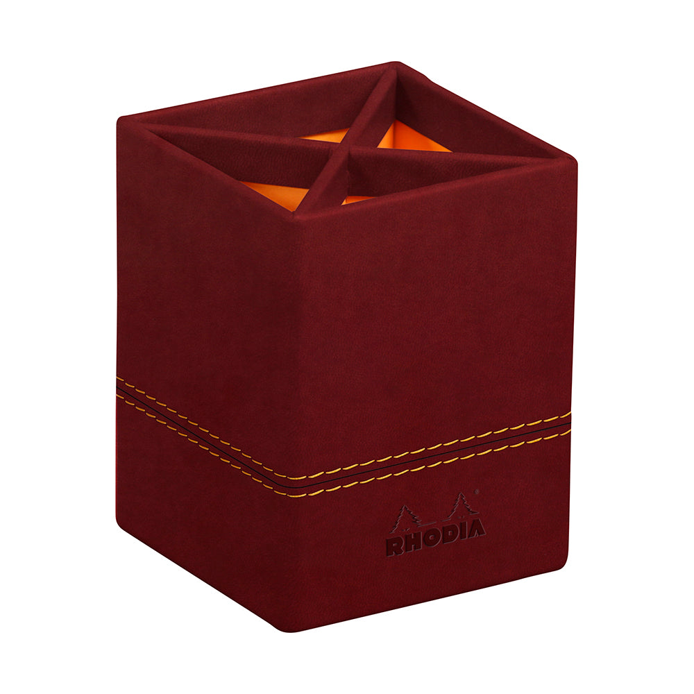 RHODIArama Pencil Holder 8x8x11cm Burgundy