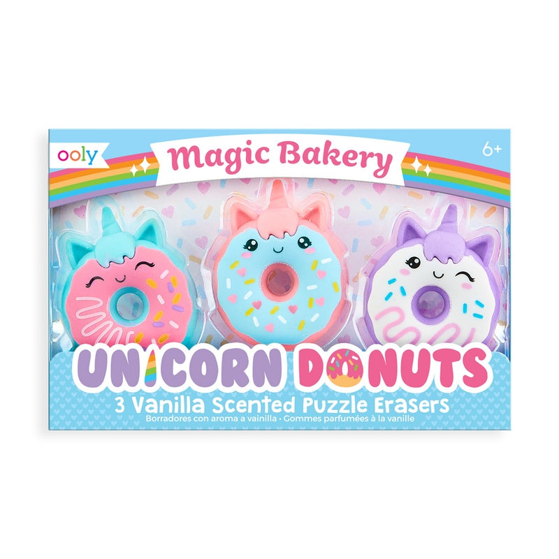 OOLY Magic Bakery Unicorn Donuts Scented Erasersx3 Default Title