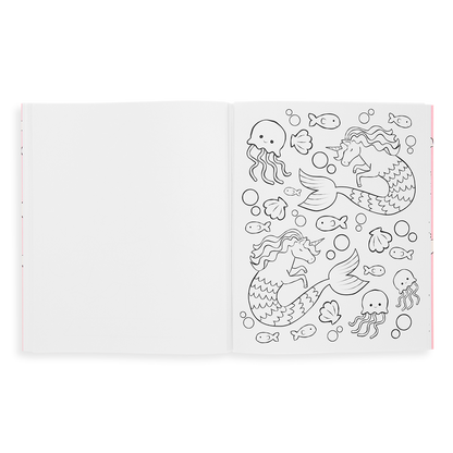 OOLY Color-in Book-Enchanting Unicorns Default Title