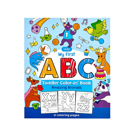 OOLY Toddler Colouring Book-ABC Amazing Animals Default Title