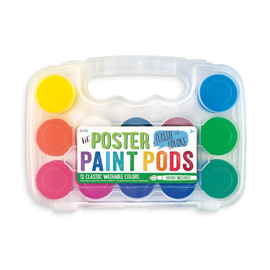 OOLY Lil Poster Paint Pods & Brush 13s Classic Default Title