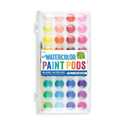 OOLY Lil Watercolor Paint Pods & Brush 37s Default Title