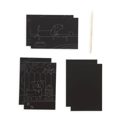 OOLY Mini Scratch & Scribble Art Kit-Playful Pups Default Title