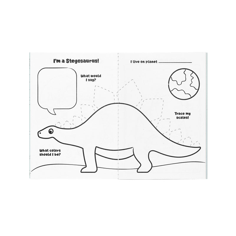 OOLY Mini Traveler Col & Act Kit-Dinosaurs in Spac Default Title