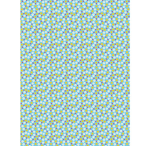 DECOPATCH Paper:Blue 852 Tiny Flowers