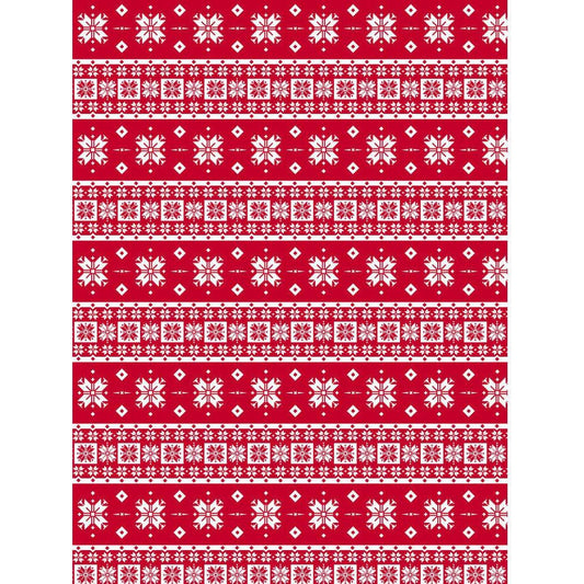 DECOPATCH Paper:Red 672 Xmas Knit