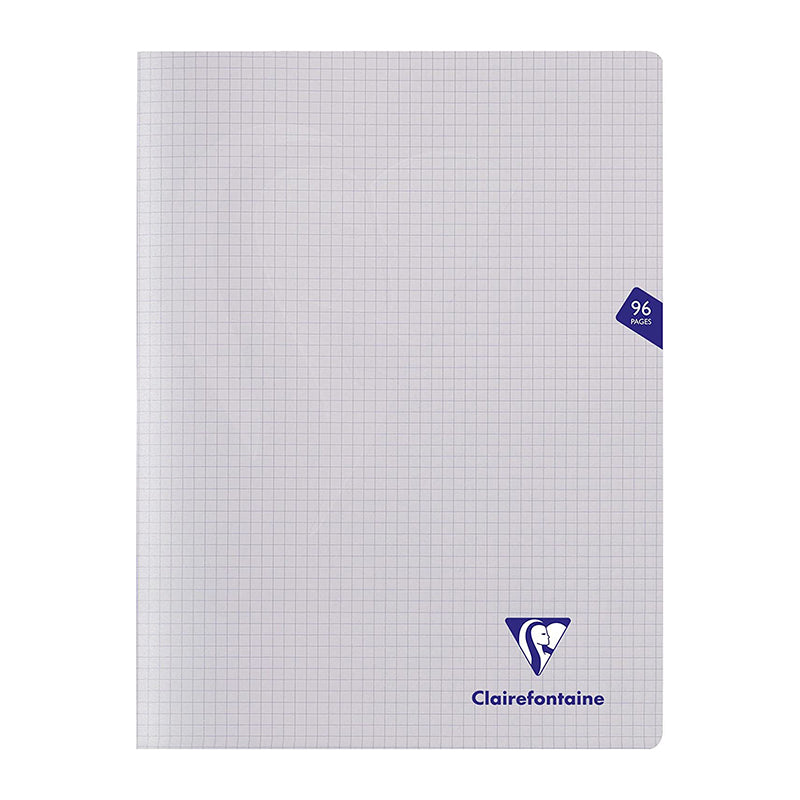 CLAIREFONTAINE Mimesys PP Notebook 24x32cm 96s 5x5 Sq White