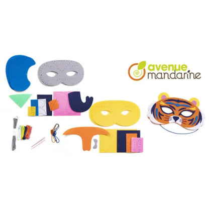 AVENUE MANDARINE Creative Box Masks to Sew Animals Savannah