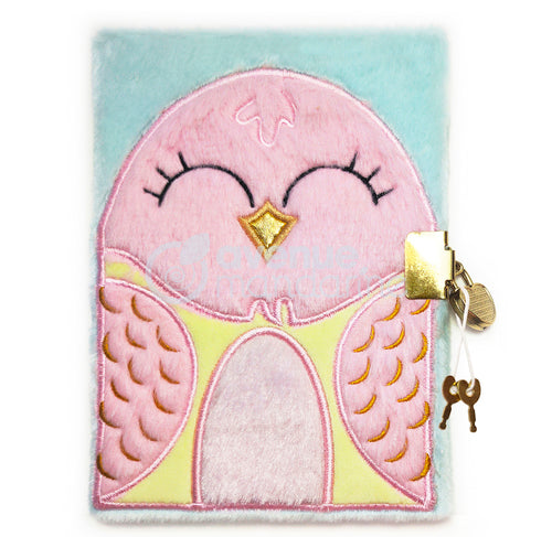 AVENUE MANDARINE Plush Diary 12.5x17cm Bird 1232565