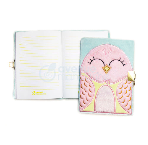 AVENUE MANDARINE Plush Diary 12.5x17cm Bird 1232565