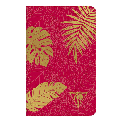 CLAIREFONTAINE Neo Deco 9x14cm Lined 48s Madder Red