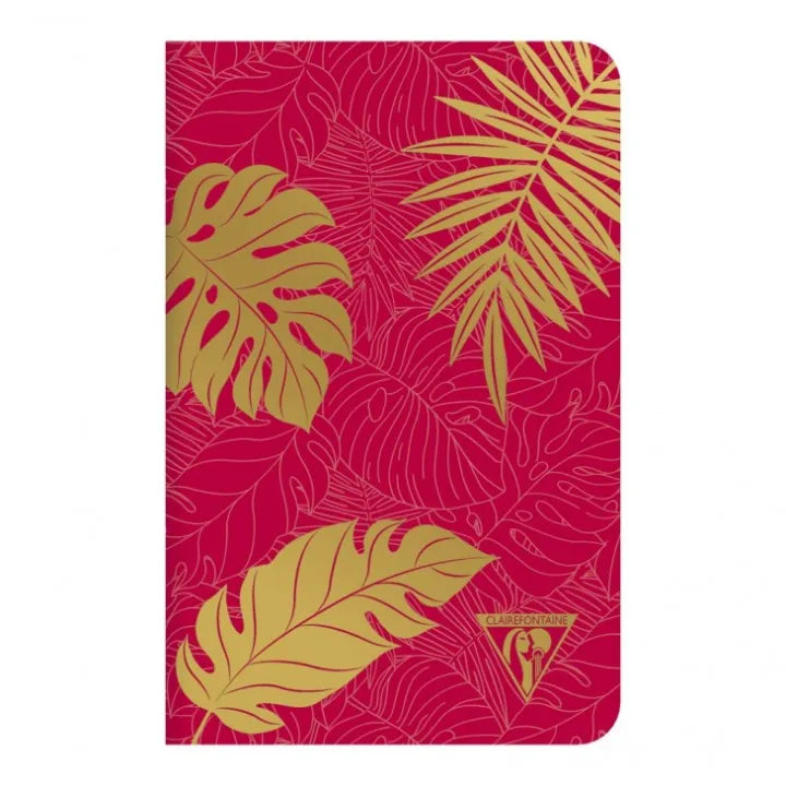 CLAIREFONTAINE Neo Deco 11x17cm Lined 48s Madder Red