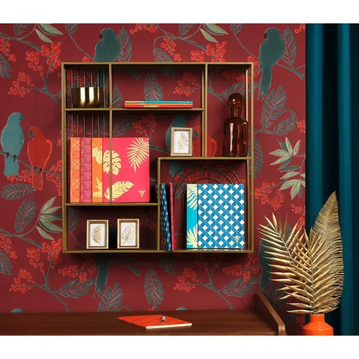 CLAIREFONTAINE Neo Deco 11x17cm Lined 48s Madder Red