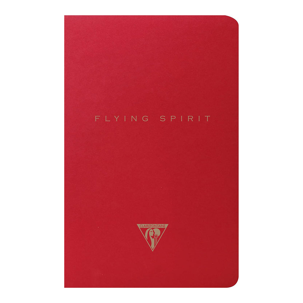 CLAIREFONTAINE Flying Spirit Notebook 11x17cm Lined 48s Red