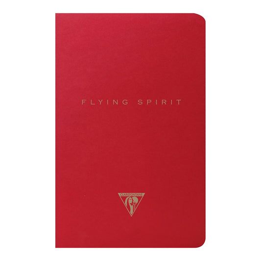 CLAIREFONTAINE Flying Spirit Notebook 11x17cm Lined 48s Red