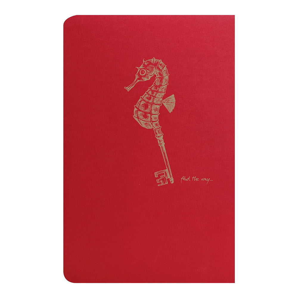 CLAIREFONTAINE Flying Spirit Notebook 11x17cm Lined 48s Red