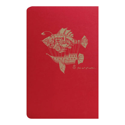 CLAIREFONTAINE Flying Spirit Notebook 11x17cm Lined 48s Red