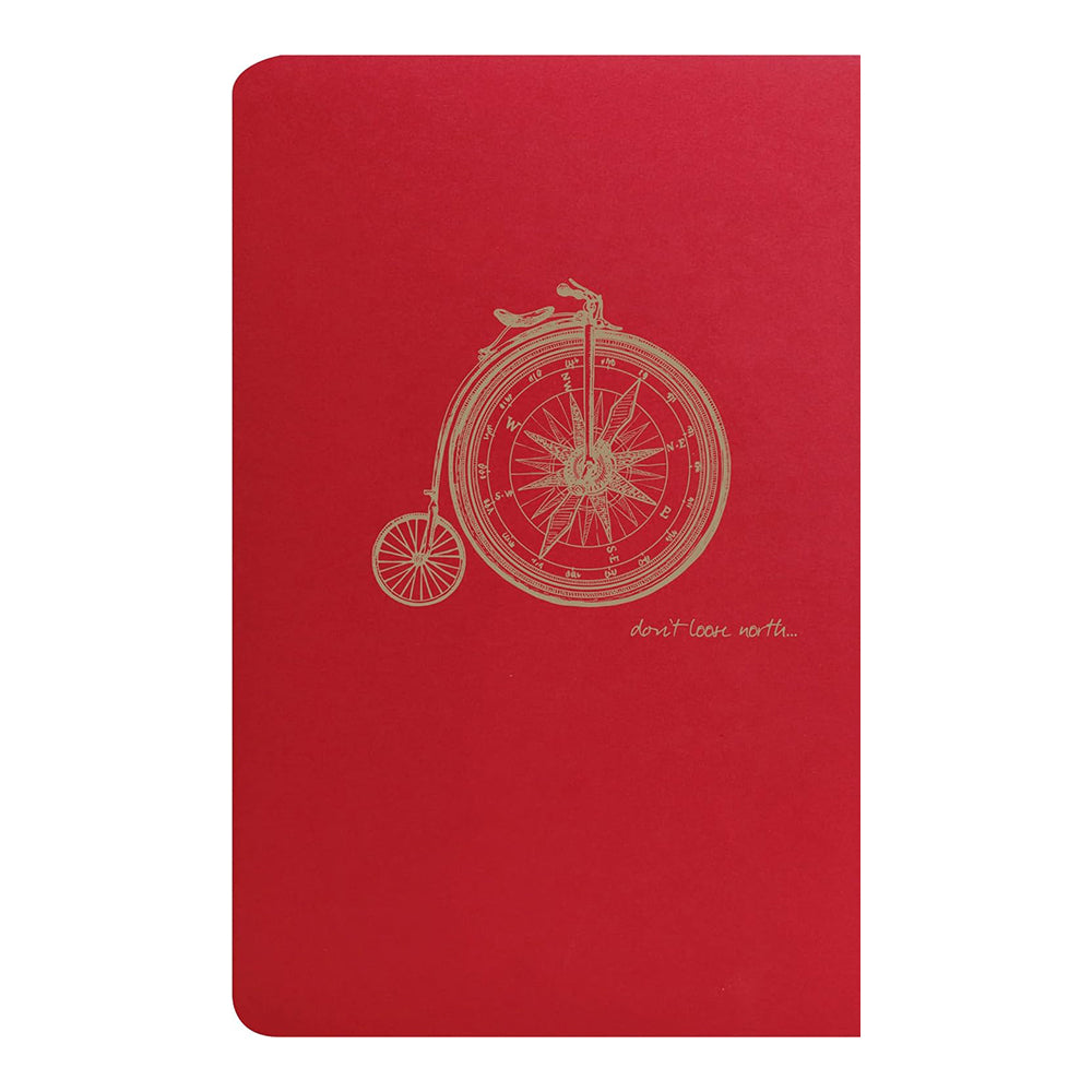 CLAIREFONTAINE Flying Spirit Notebook 11x17cm Lined 48s Red