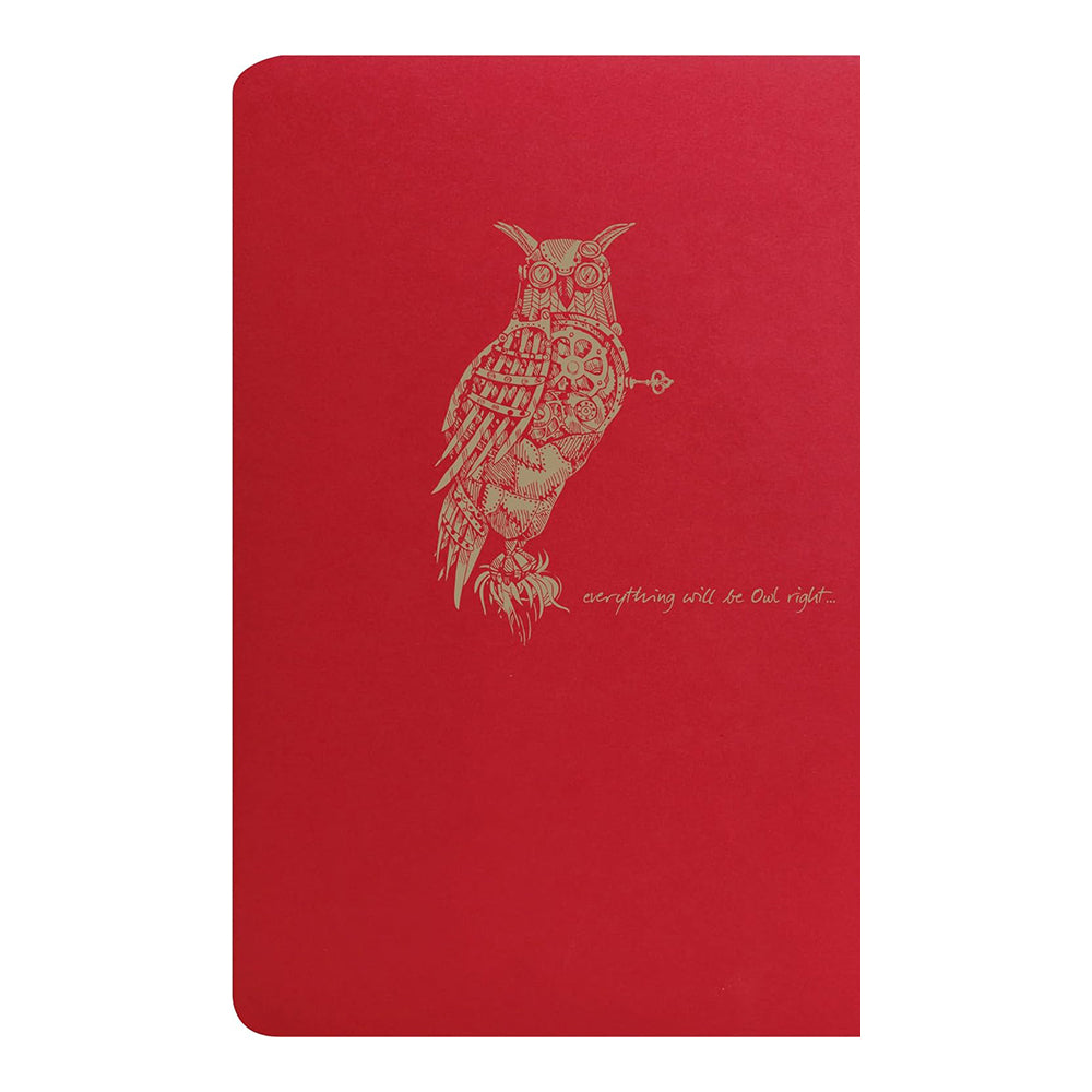 CLAIREFONTAINE Flying Spirit Notebook 11x17cm Lined 48s Red