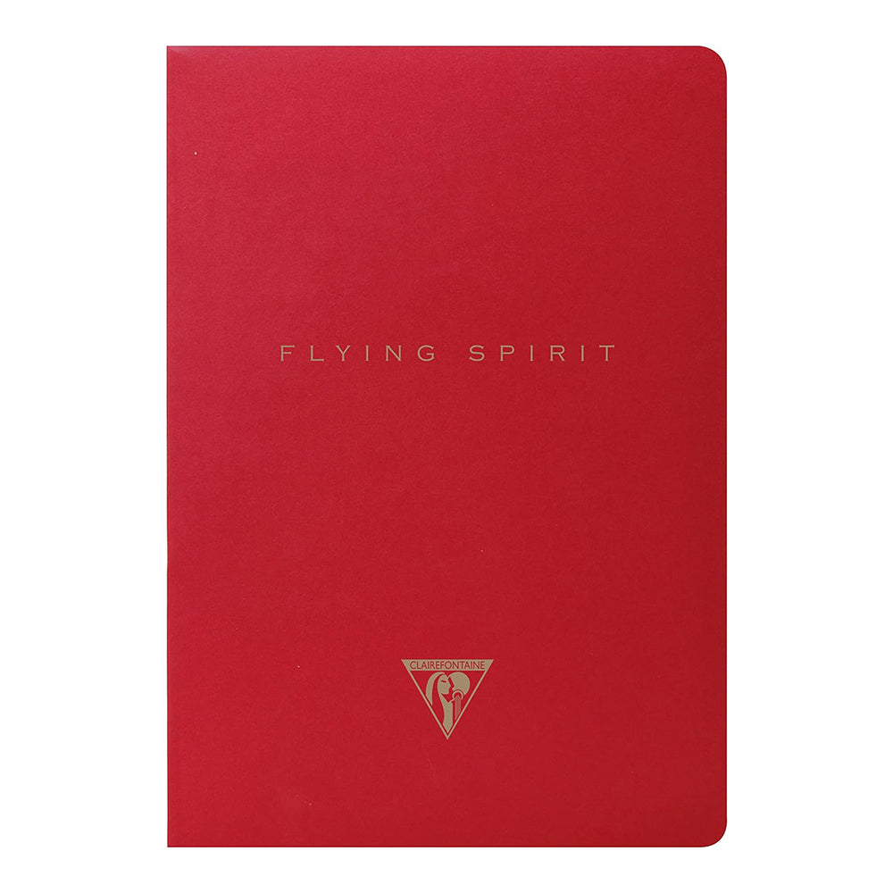 CLAIREFONTAINE Flying Spirit Notebook A5 Lined 48s Red