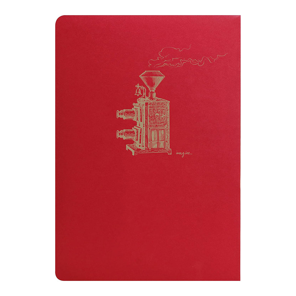 CLAIREFONTAINE Flying Spirit Notebook A5 Lined 48s Red