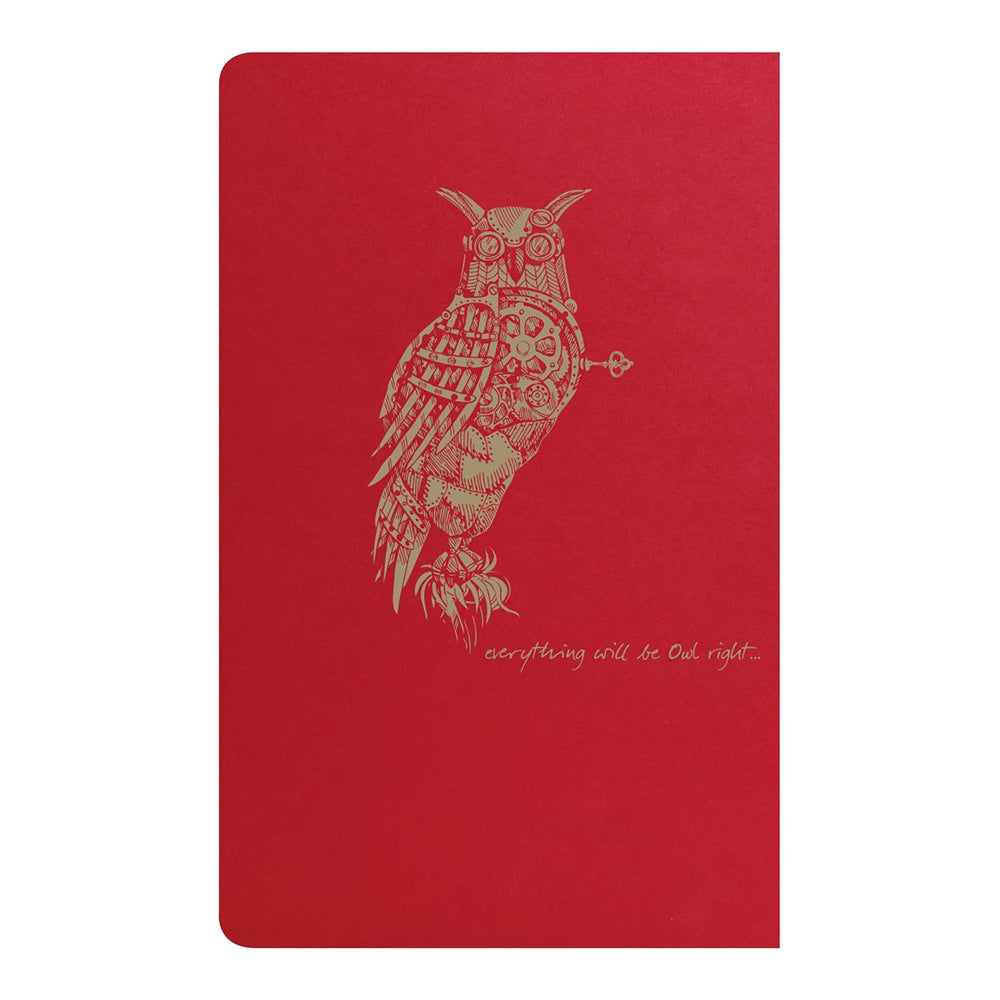 CLAIREFONTAINE Flying Spirit Notebook 7.5x12cm Lined 24s Red