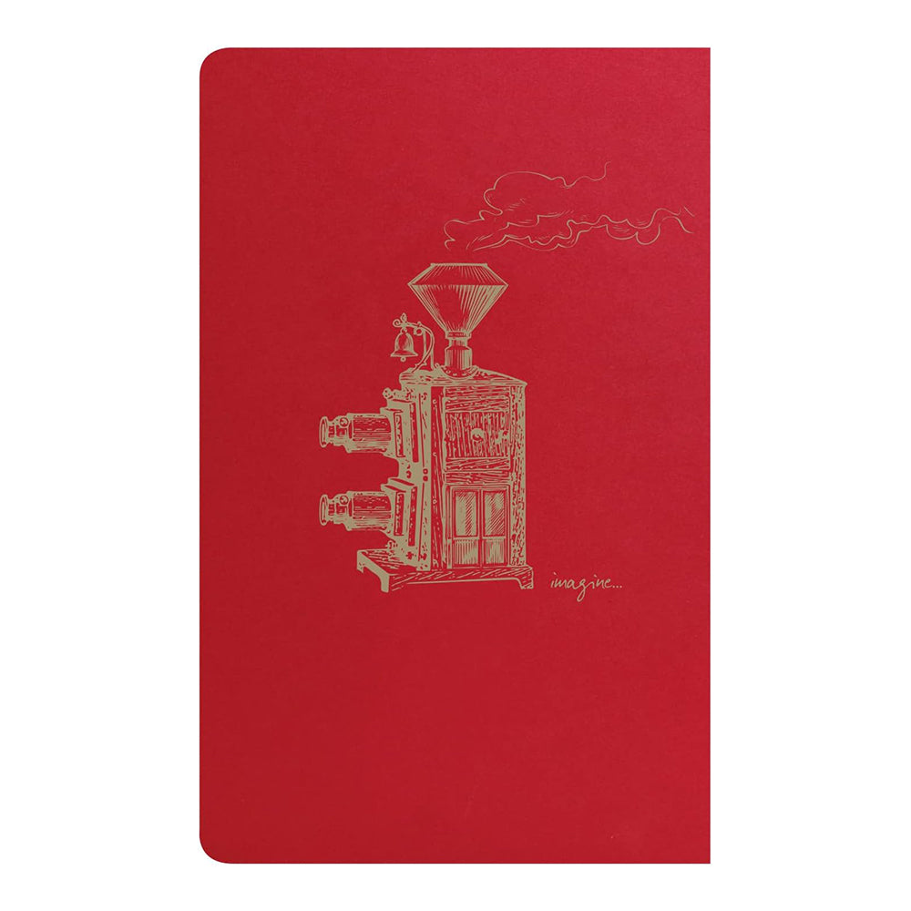 CLAIREFONTAINE Flying Spirit Notebook 7.5x12cm Lined 24s Red