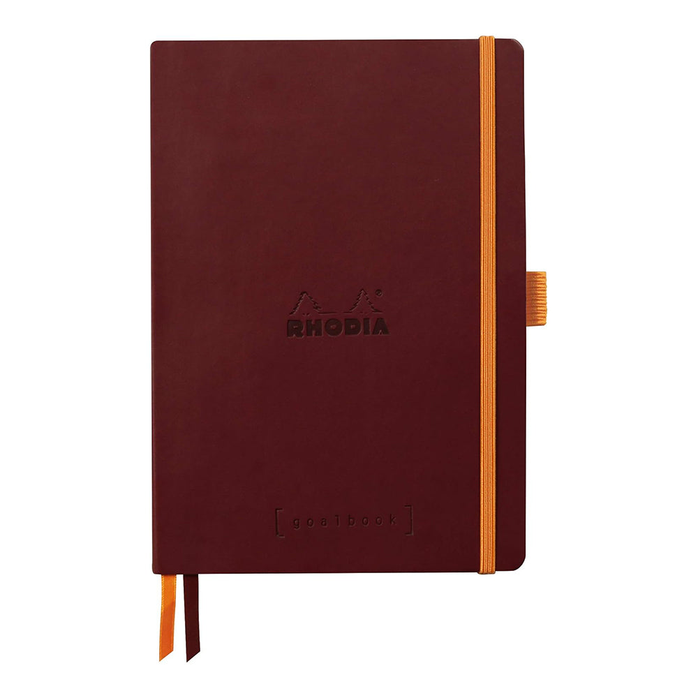 RHODIArama Goalbook A5 Ivory Dot Soft Burgundy