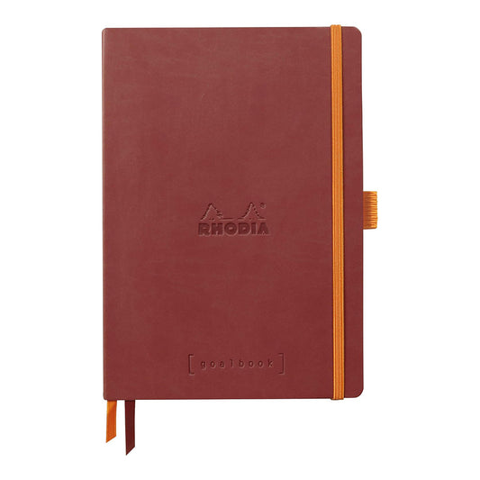 RHODIArama Goalbook A5 Ivory Dot Soft Nacarat