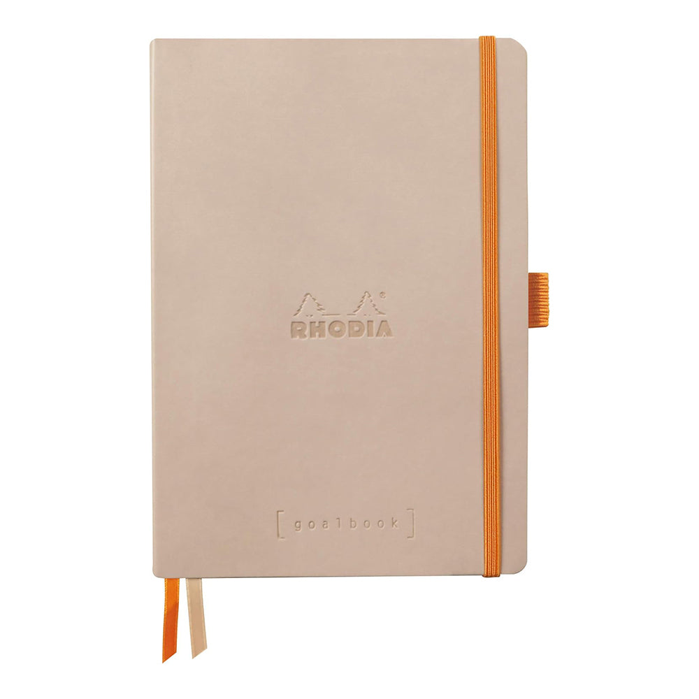 RHODIArama Goalbook A5 Ivory Dot Soft Rose Smoke