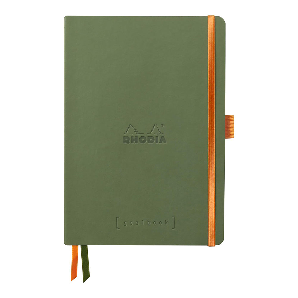 RHODIArama Goalbook A5 Ivory Dot Soft Sage