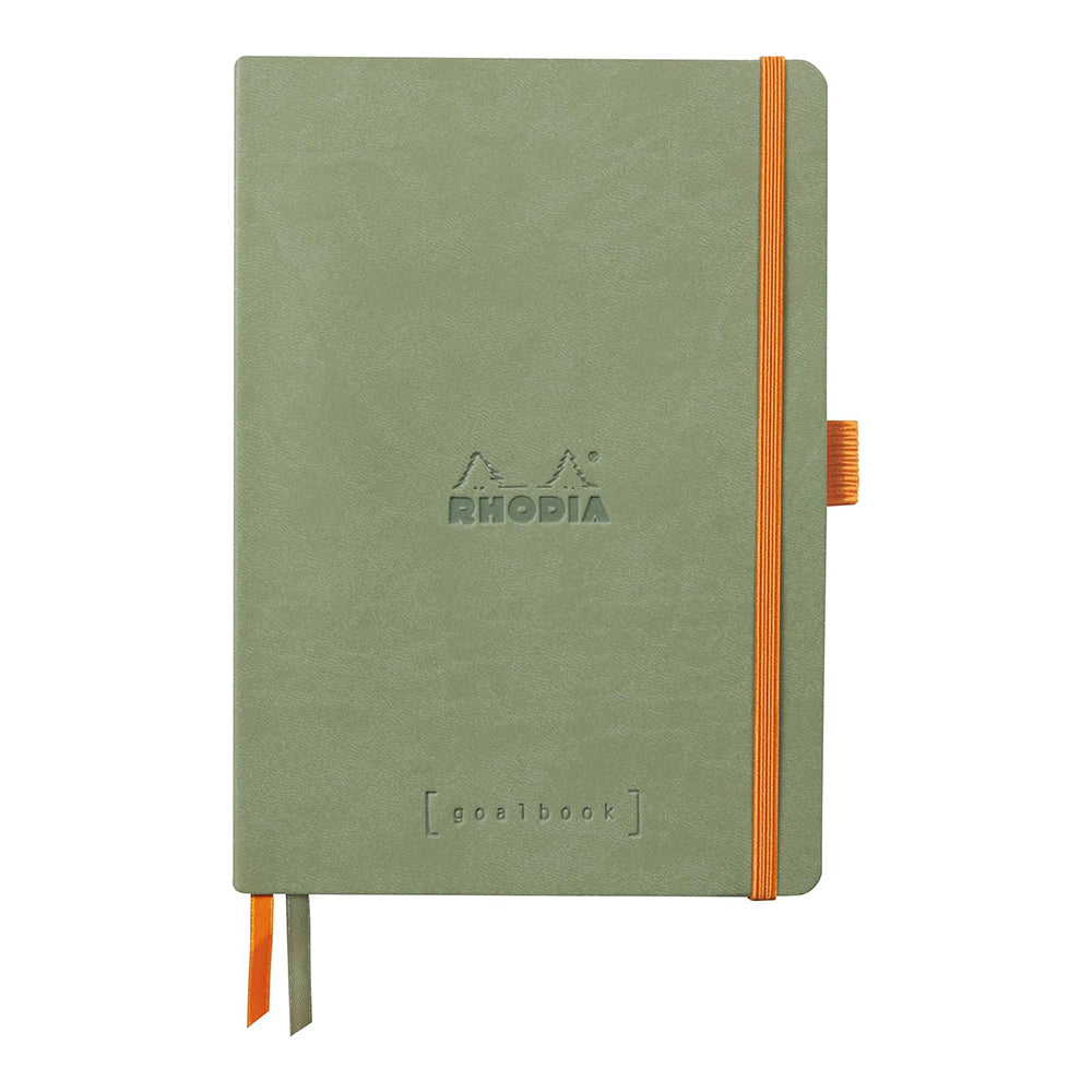 RHODIArama Goalbook A5 Ivory Dot Soft Celadon