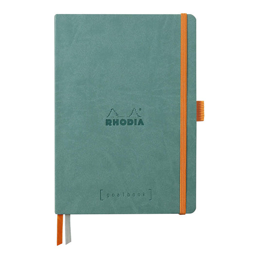 RHODIArama Goalbook A5 Ivory Dot Soft Aqua