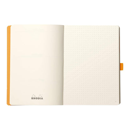 RHODIArama Goalbook A5 Ivory Dot Soft Aqua