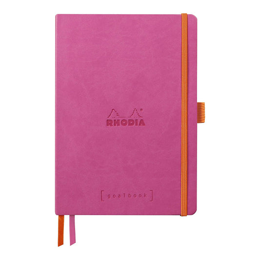 RHODIArama Goalbook A5 Ivory Dot Soft Fuchsia