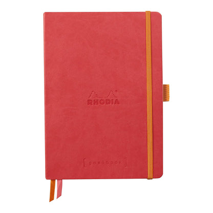 RHODIArama Goalbook A5 Ivory Dot Soft Coral