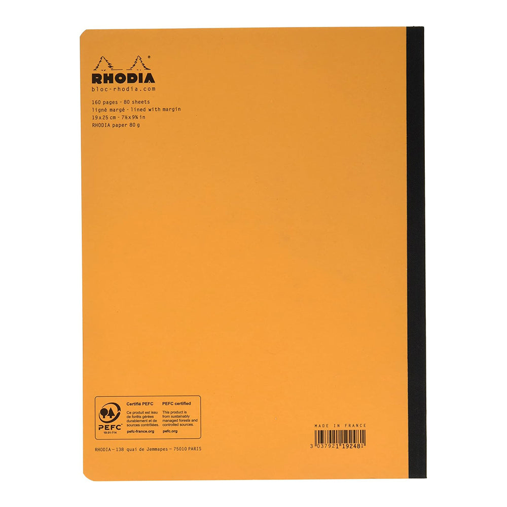 RHODIA Composition Book B5 176x250mm Lined+Margin Orange