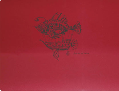 CLAIREFONTAINE Flying Spirit Sketchbook 21x16cm 50s Red