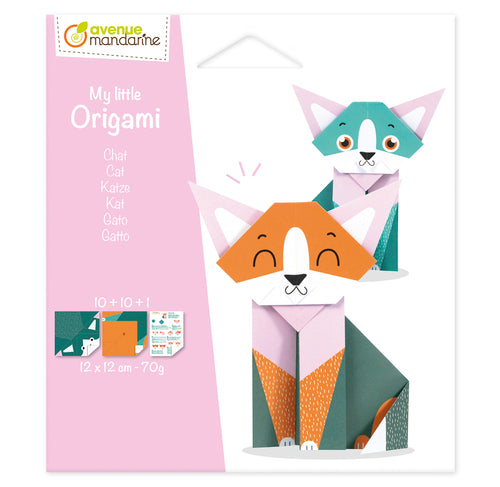 AVENUE MANDARINE My Little Origami 12x12cm 20s Cat