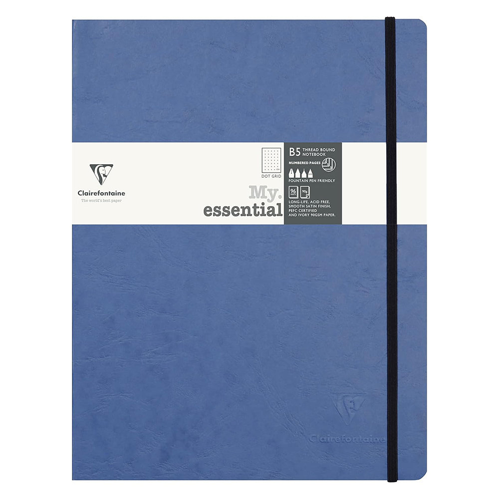 CLAIREFONTAINE Age Bag Threadbound Notebook B5 192s Dot Blue